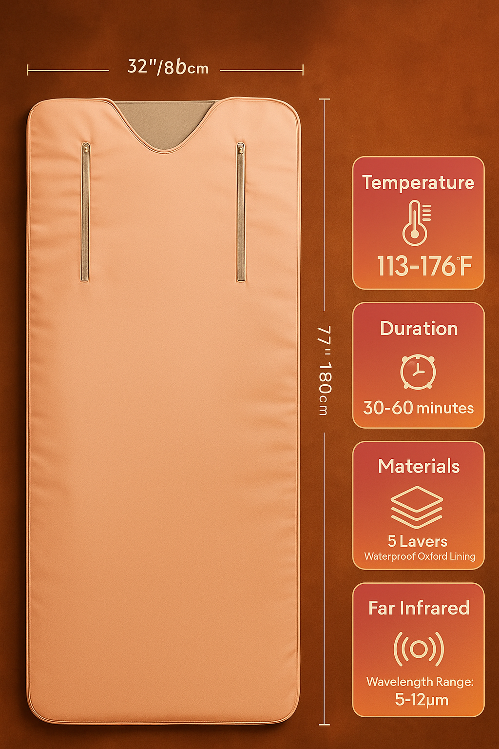Infrared Health Detox Sauna Blanket
