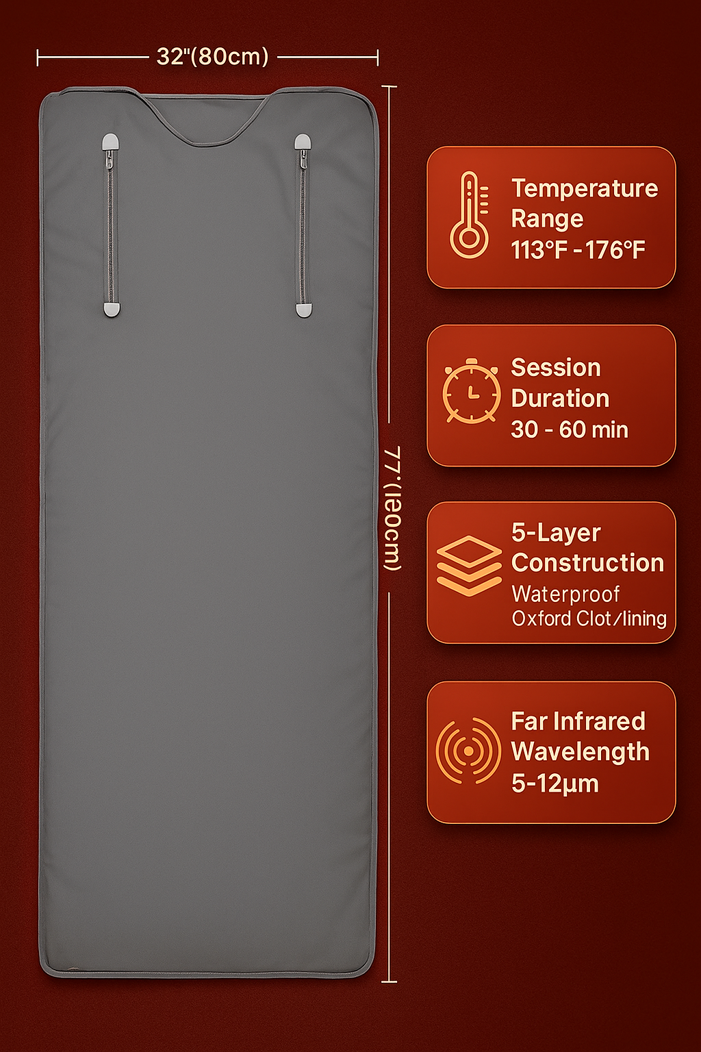Infrared Health Detox Sauna Blanket