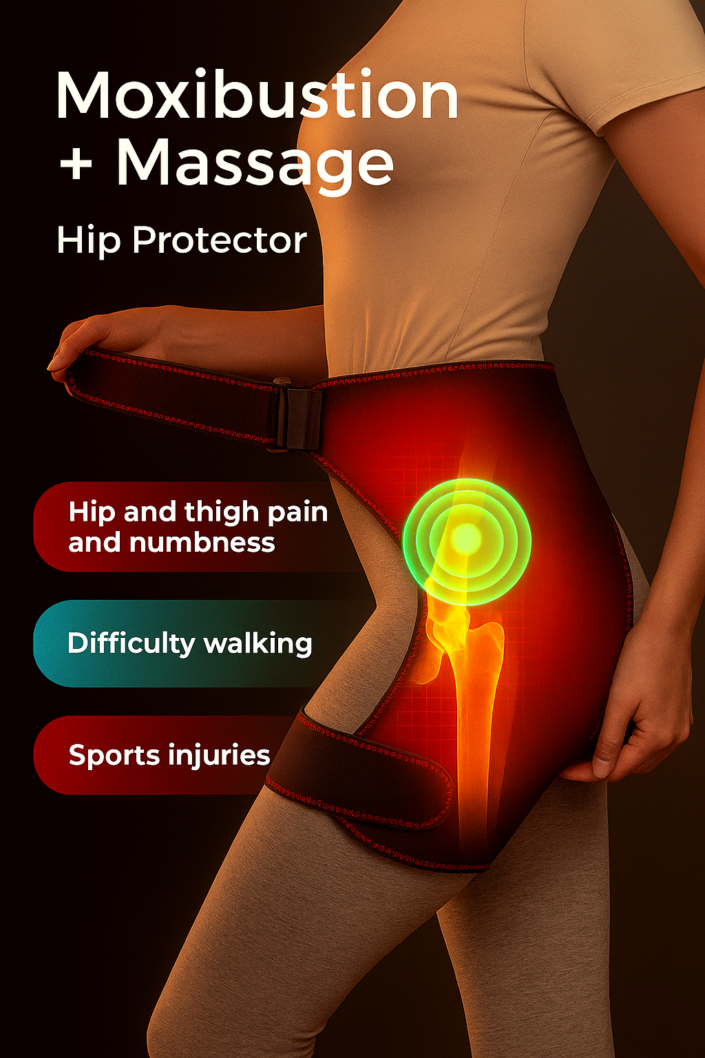 Infrared Hip Comfort Heat Wrap