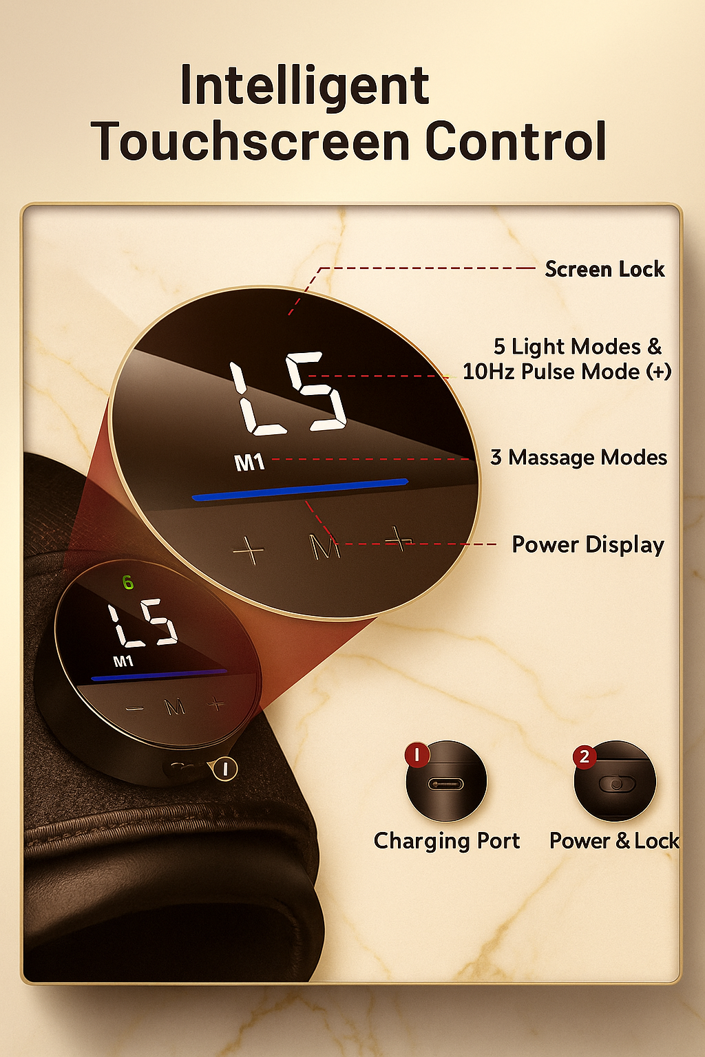 LED Light Wellness Knee Pad – Comfort & Relaxing Warmth