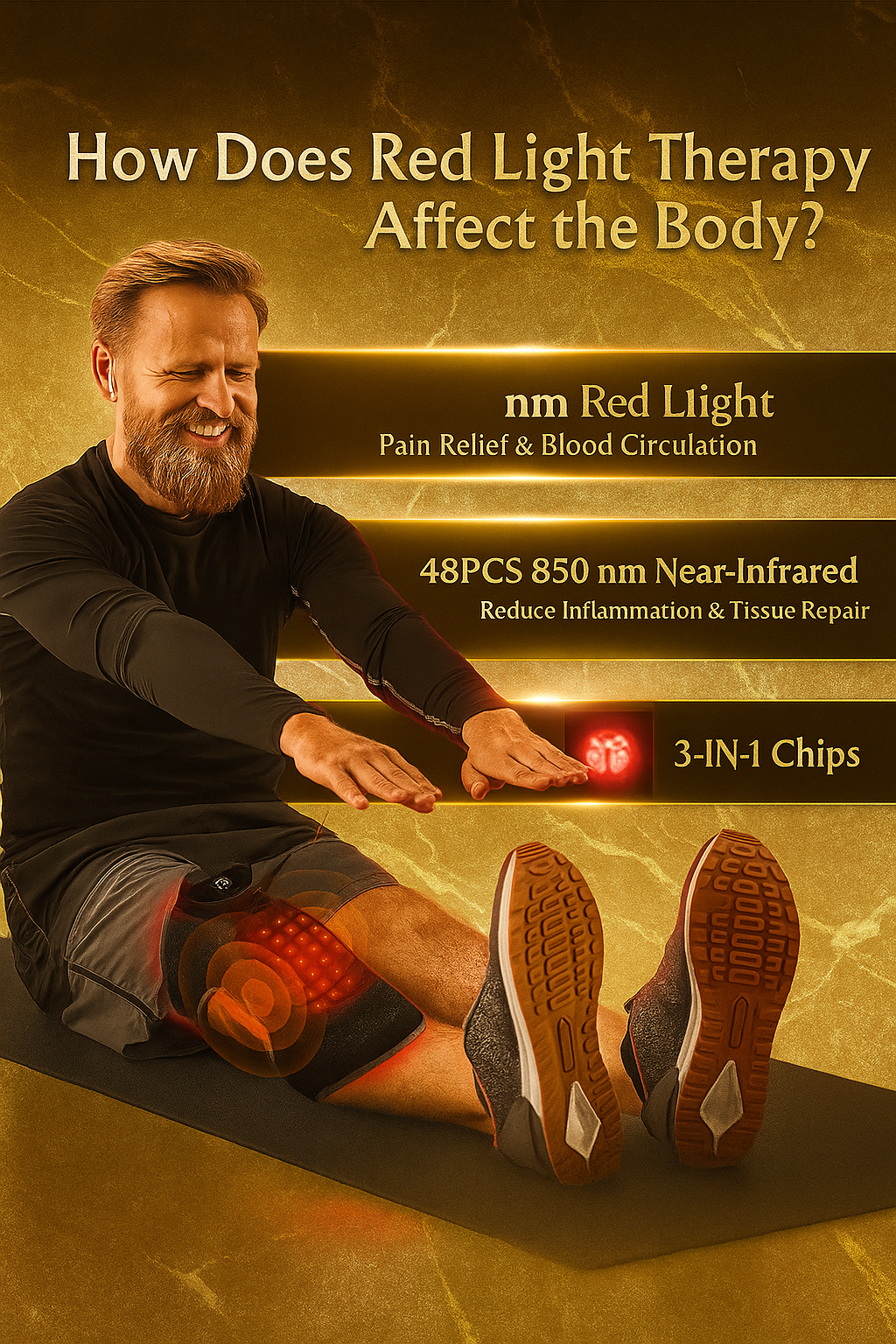 LED Light Wellness Knee Pad – Comfort & Relaxing Warmth