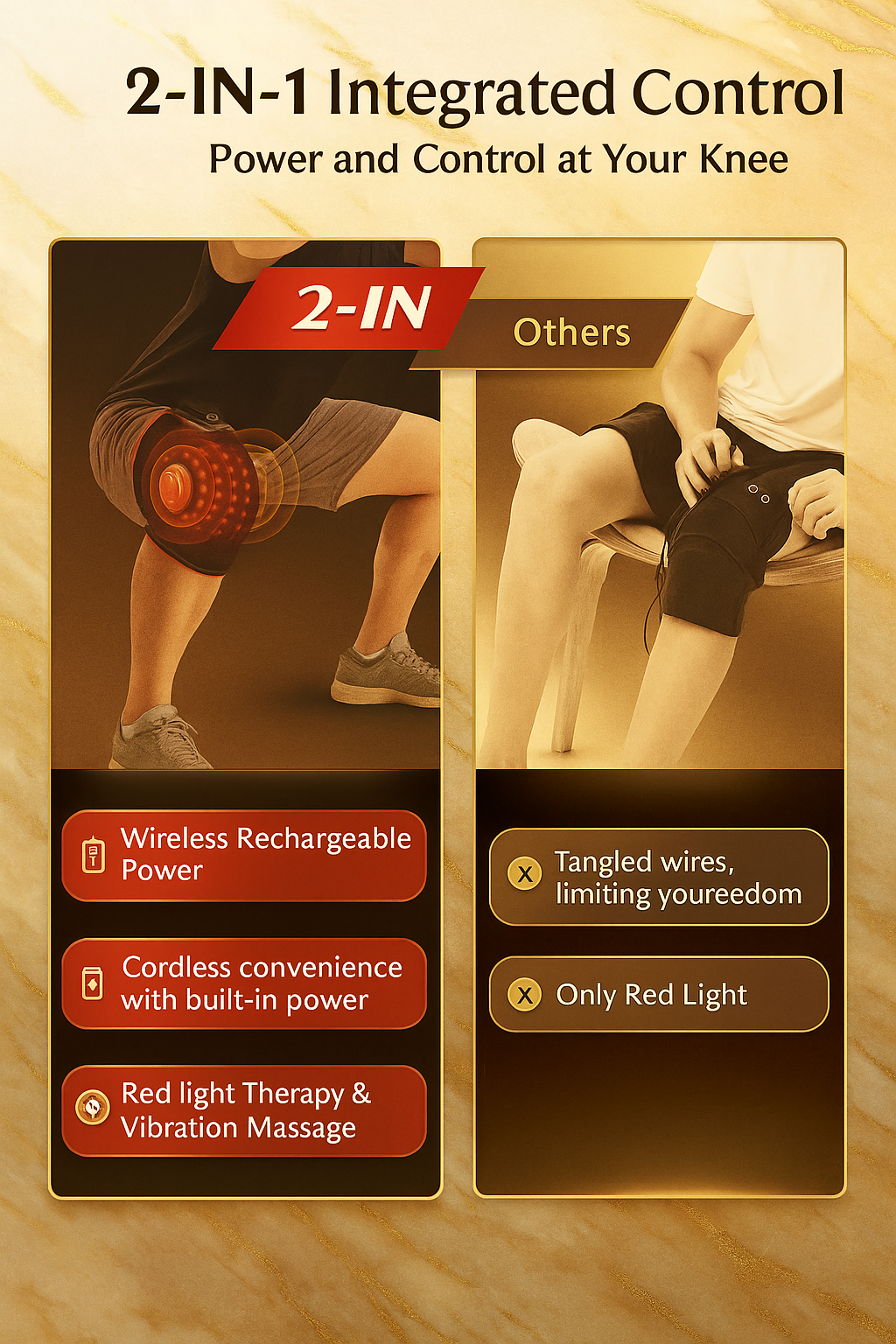 LED Light Wellness Knee Pad – Comfort & Relaxing Warmth