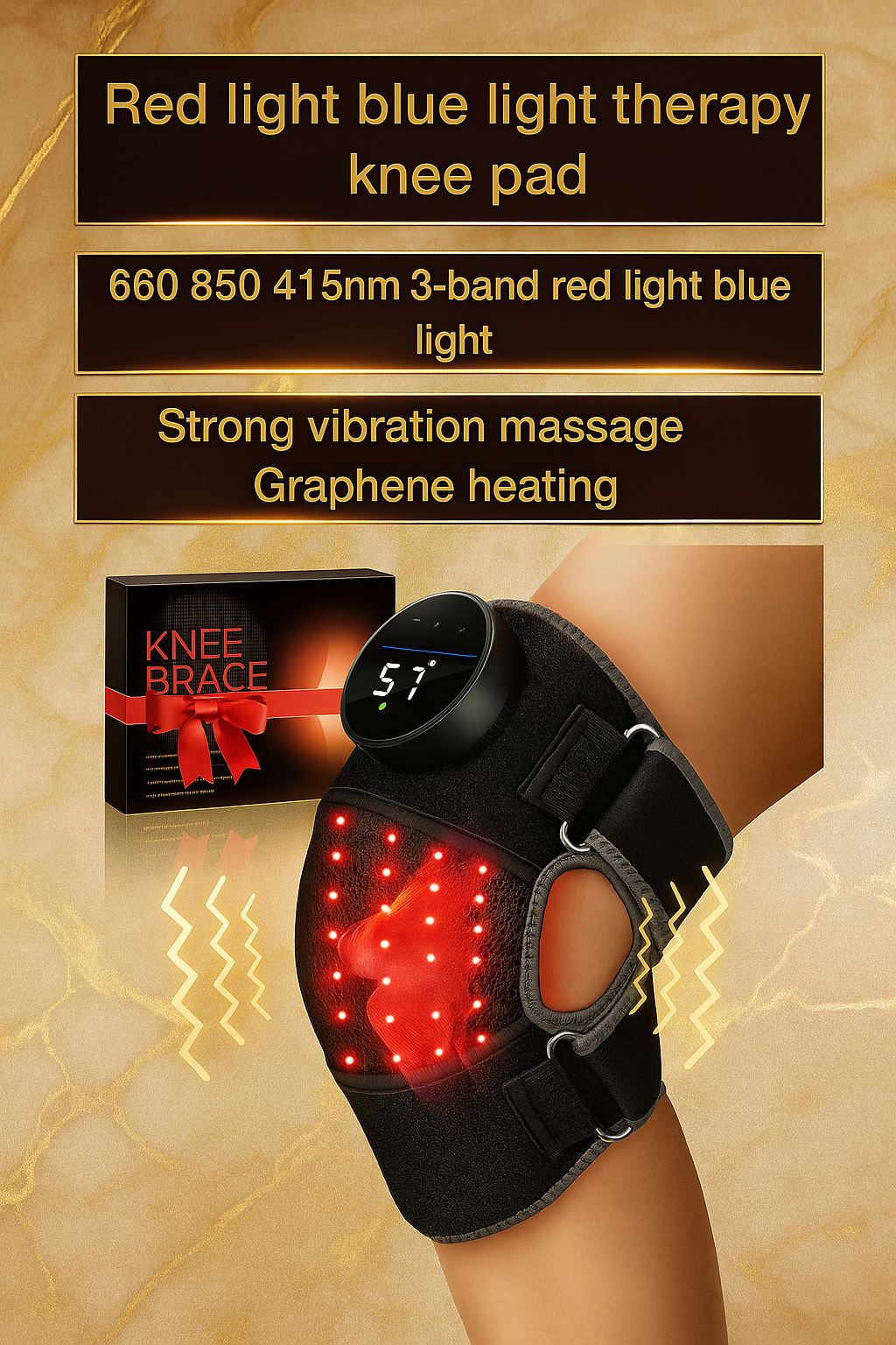 LED Light Wellness Knee Pad – Comfort & Relaxing Warmth