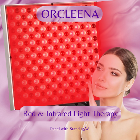 Red & Infrared Light Therapy Panel with Stand 45W ORCLEENA
